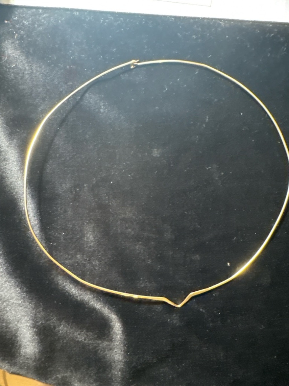 Vintage 12K Gold Filled Choker Necklace Minimalist Collar 1/20 GF - Picture 2 of 7